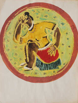 Ведерников Александр Семенович. Девушка в желтой кофте 